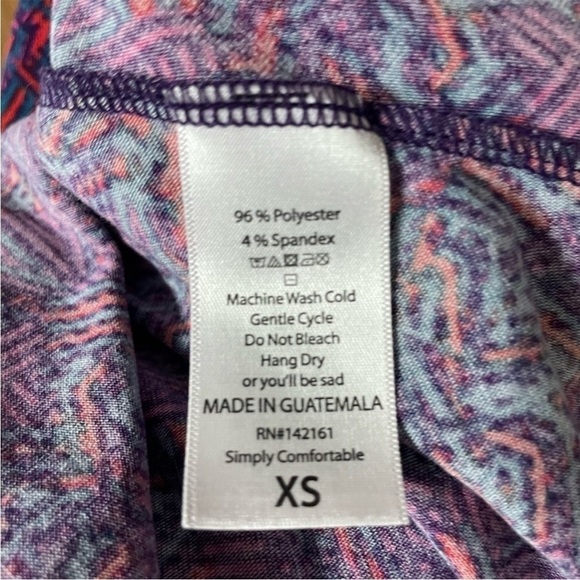 size XS geometric design LulaRoe Amelia dress - Picture 5 of 6